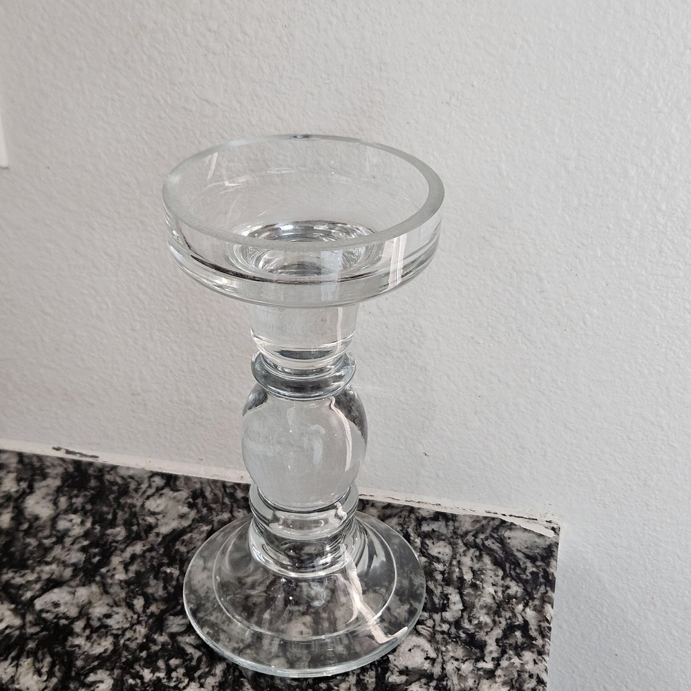 Large Glass‎ Bubble Stem Southern Living Home Interiors Candle Holder